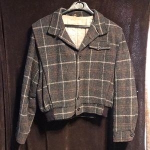 Vintage USA made men's size 42 wool coat quilted